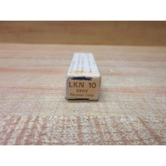 Buss LKN-10 Bussmann Fuse Link Cross Ref 4XH90 (Pack of 11)