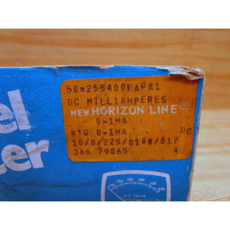 General Electric 50-055400FAFA1 Panel Meter RTG 0-1MA GE General Electric 50-055400FAFA1 Panel Meter RTG 0-1MA GE