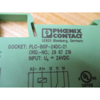 Phoenix Contact PLC-BSP-24DC21 Terminal Block 2961121 (Pack of 2) - New No Box