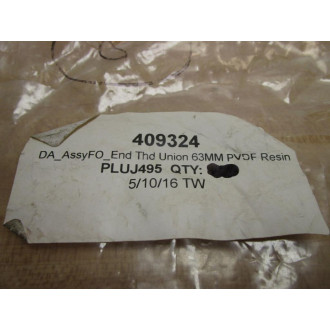 PLUJ495 PVDF Union 409324 - New No Box