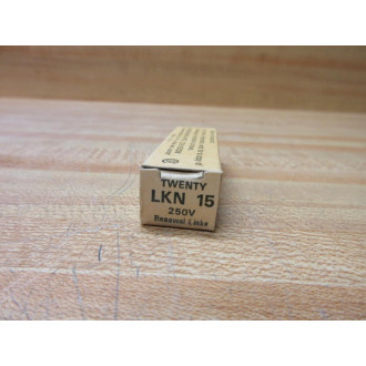 Buss LKN-15 Bussmann Fuse Link Cross Ref 4XH91 (Pack of 20)