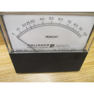 Reliance GE-17788 Panel Meter 0-100 RPM - New No Box Reliance GE-17788 Panel Meter 0-100 RPM - New No Box