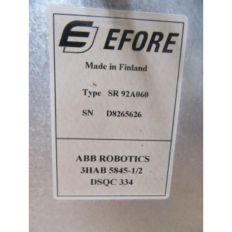 ABB Robotics 3HAB 5845-12 Efore Power Supply SR 92A060 - Used