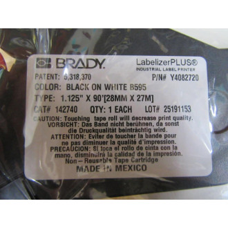 Brady 142740 Labelizer Plus Cartridge Y4082720