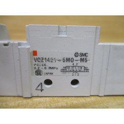 SMC VQZ1421-5MO-M5 Solenoid Valve VQZ14215MOM5 - Used