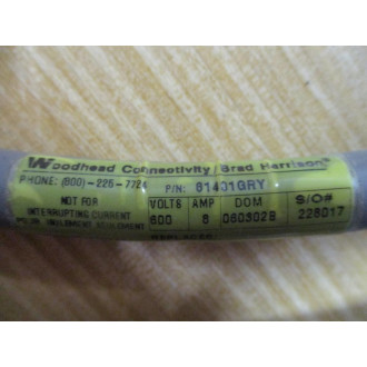 Woodhead 61401GRY Mini-Change Cordset - Used