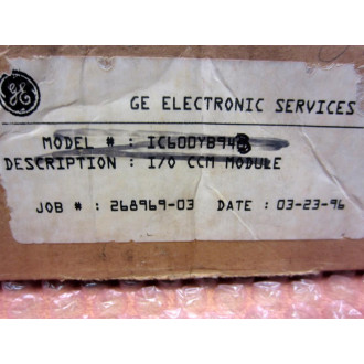 GEFanuc IC600YB943B Module 44A717106-011 wIC600FP941K