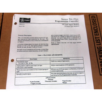 GEFanuc IC600BF832K H11A1 Input Module