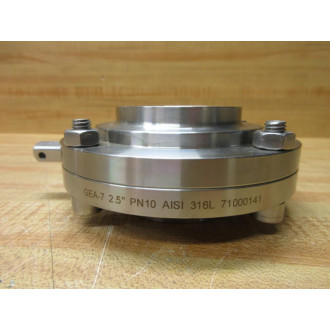 GEA GEA-7 2.5" PN10 AISI 316L 71000141 Butterfly Valve GEA-7 2.5" - New No Box