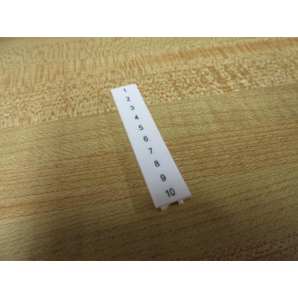 Eaton XBMZB5V1 Terminal Marker Tags XBMZB5V1 (Pack of 10)