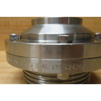 Kieselmann DN50 PN16 AISI 304L CH772519 Butterfly Valve - New No Box
