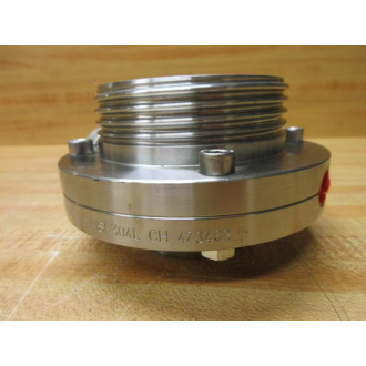 Kieselmann DN50 PN16 AISI304L CH473482 Butterfly Valve WO Handle - New No Box