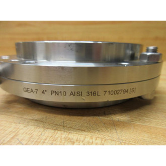 GEA GEA-7 4" PN10 AISI 316L 71002794S Butterfly Valve GEA-7-4" - New No Box