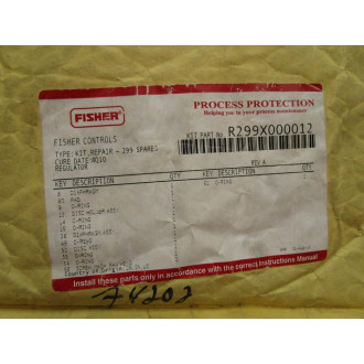 Fisher Controls R299X000012 Regulator Repair Kit