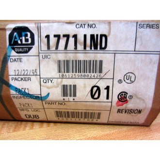 Allen Bradley 1771-IND Input Module 1771-1ND WWiring Arm