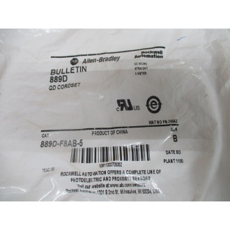 Allen Bradley 889D-F8AB-5 DC Micro Cable 889DF8AB5