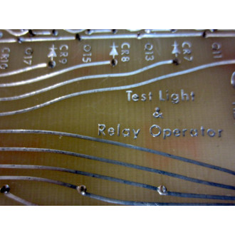 Hi-Speed C-2-25-101 Test & Light Relay Operator PCB C225101 - Used