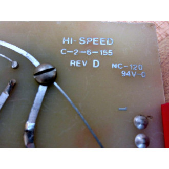 Hi-Speed C-2-6-155 Magnet Switch Board C26155 - Used