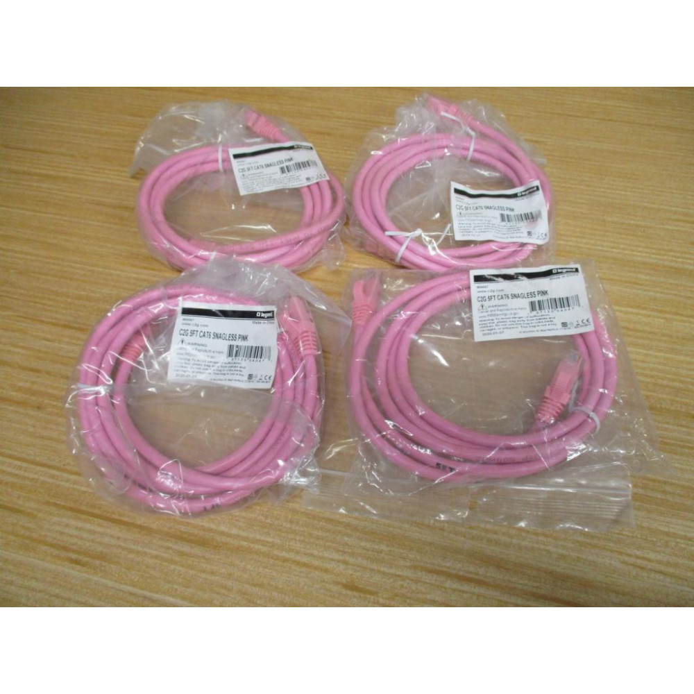 Legrand 04047 C2G Snagless CAT6 Cable (Pack of 4)