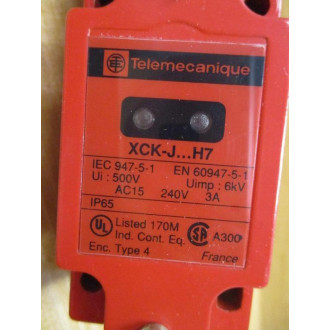 Telemecanique XCK-J5954F3H4 Switch XCKJ5954F3H4 WO Connector & Hardware