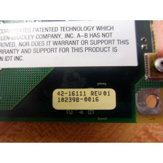 Cutler Hammer 42-16111 Eaton Circuit Board CCAB 40-16101-01 W6 Screw TRM - Used