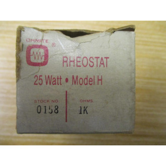 Ohmite 0158 1K Power Resistor Potentiometer 0158