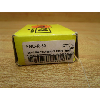 Buss FNQ-R-30 Bussmann Fuse Cross Ref 49ZU35 Tested (Pack of 10)
