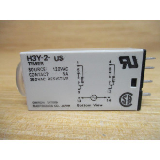 Omron H3Y-2-US AC120 60S Timer H3Y-2-US - New No Box