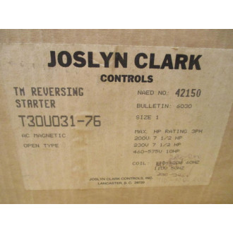 Joslyn Clark T30U031-76 TM Reversing Starter T3OUO31-76