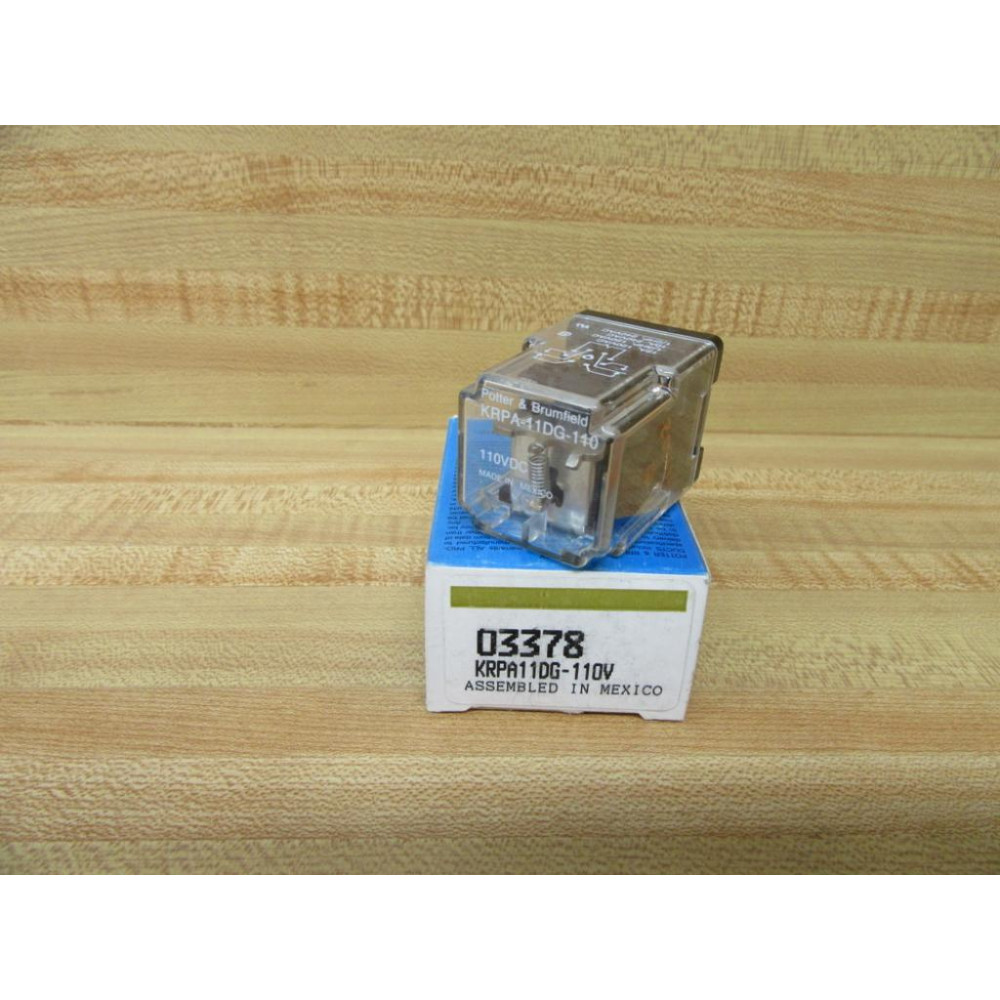 Potter & Brumfield KRPA-11DG-110V DC Relay KRPA-11DG-110VDC