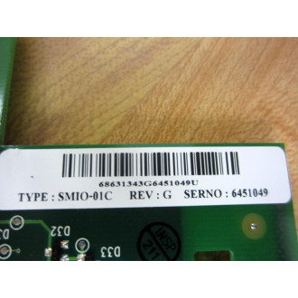 ABB SMIO-01 Circuit Board SMIO-01C  68500320 Rev.G - Used