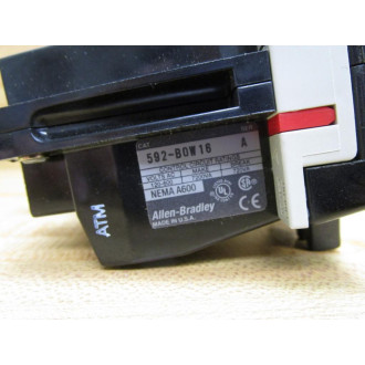Allen Bradley 592-BOW16 Overload Relay 592-B0W16