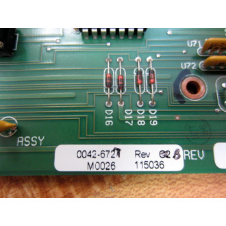 ABB Baldor Reliance 0016-6497 Circuit Board 00166497 Rev.D 0042-6727 - Used