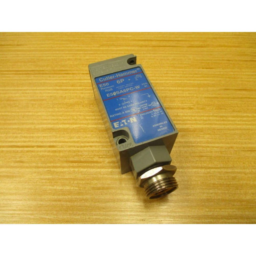 Cutler Hammer E50SA6PC-W Limit Switch E50SA6PCW - Used