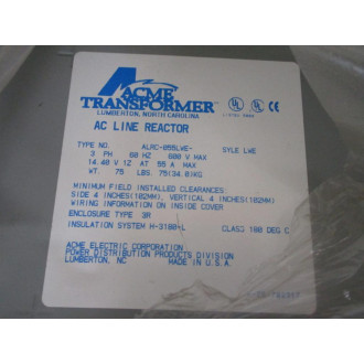 Acme Transformer ALRC-055LWE AC Line Reactor ALRC055LWE