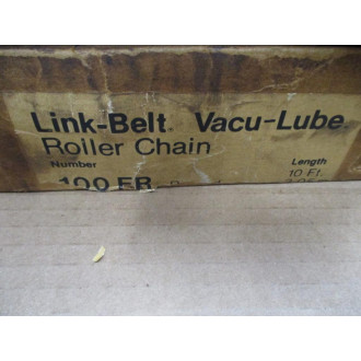 Link-Belt 100 FR 10FT Roller Chain RC-100 WO Replacement Link