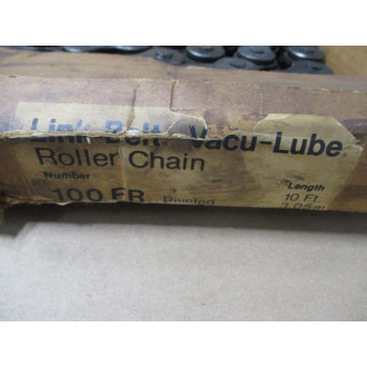 Link-Belt 100 FR 10FT Roller Chain RC-100 8'