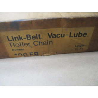 Link-Belt 100 FR 10FT Roller Chain RC-100 10' - Used