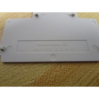 Weidmuller 1084000000 End Plate WAP WDK 2.54 N (Pack of 19)
