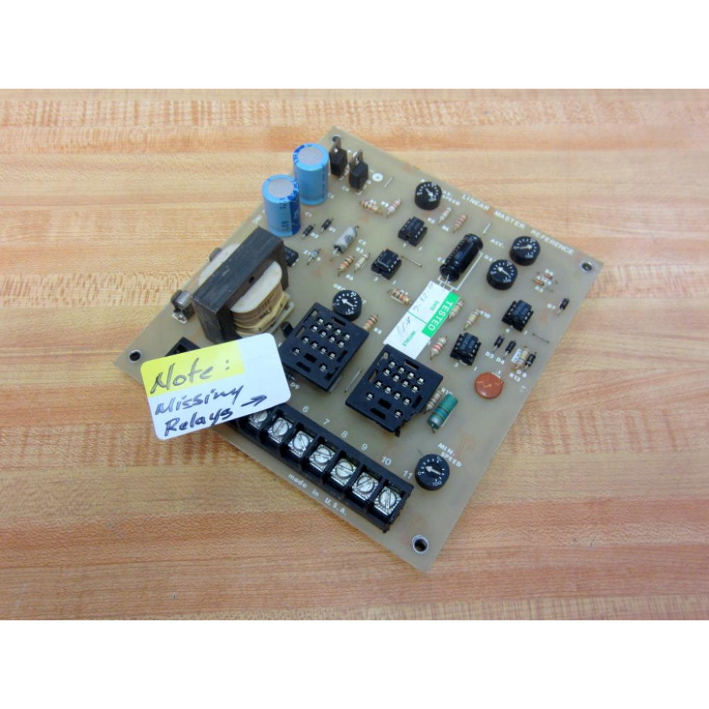 ESI B82009 Linear Master Reference Bd LMR-3 WO Relays - Used ESI B82009 Linear Master Reference Bd LMR-3 WO Relays - Used