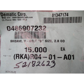 Dematic R04-01-A01 Sheave 0486907232 (Pack of 5)