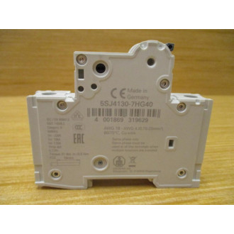 Siemens 5SJ4130-7HG40 Miniature 30A Circuit Breaker 5SJ41307HG40
