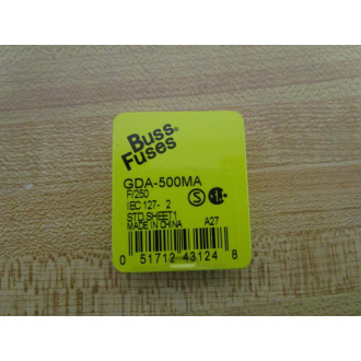 Buss GDA-500MA Bussmann Fuse Cross Ref 1CC48 (Pack of 5)