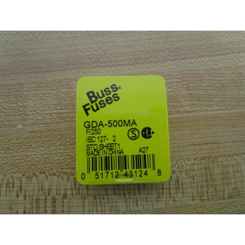 Buss GDA-500MA Bussmann Fuse Cross Ref 1CC48 (Pack of 5)