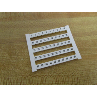 Weidmuller DEK 5 FW 1-50 Connector Marker DEK5FW150 (Pack of 650) - New No Box
