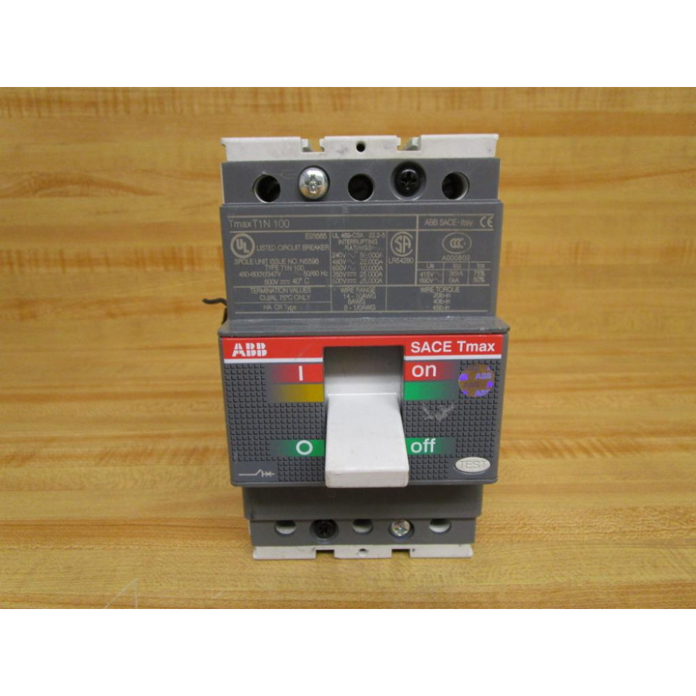 ABB SACE T1N 100 25A Circuit Breaker SACE-TMAX-T1-N-100 WO Con. - New No Box