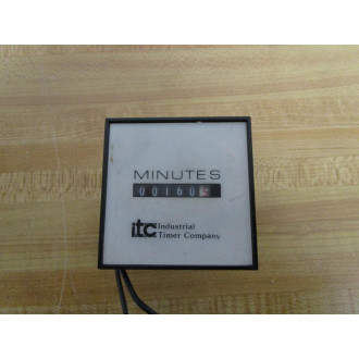 Industrial Timer Company EF2733 Elapsed Time Indicator - Used