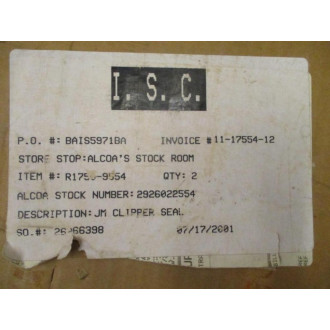 Parker Johns Manville R1750-9554 JM Clipper Seal R17509554