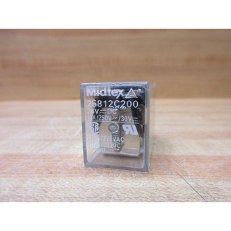 Midtex 25812C200-24V DC Tyco Relay 25812C200-24VDC - New No Box