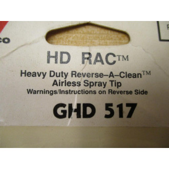 Graco GHD 517 Reverse-A-Clean Airless Spray Tip GHD517 (Pack of 2)